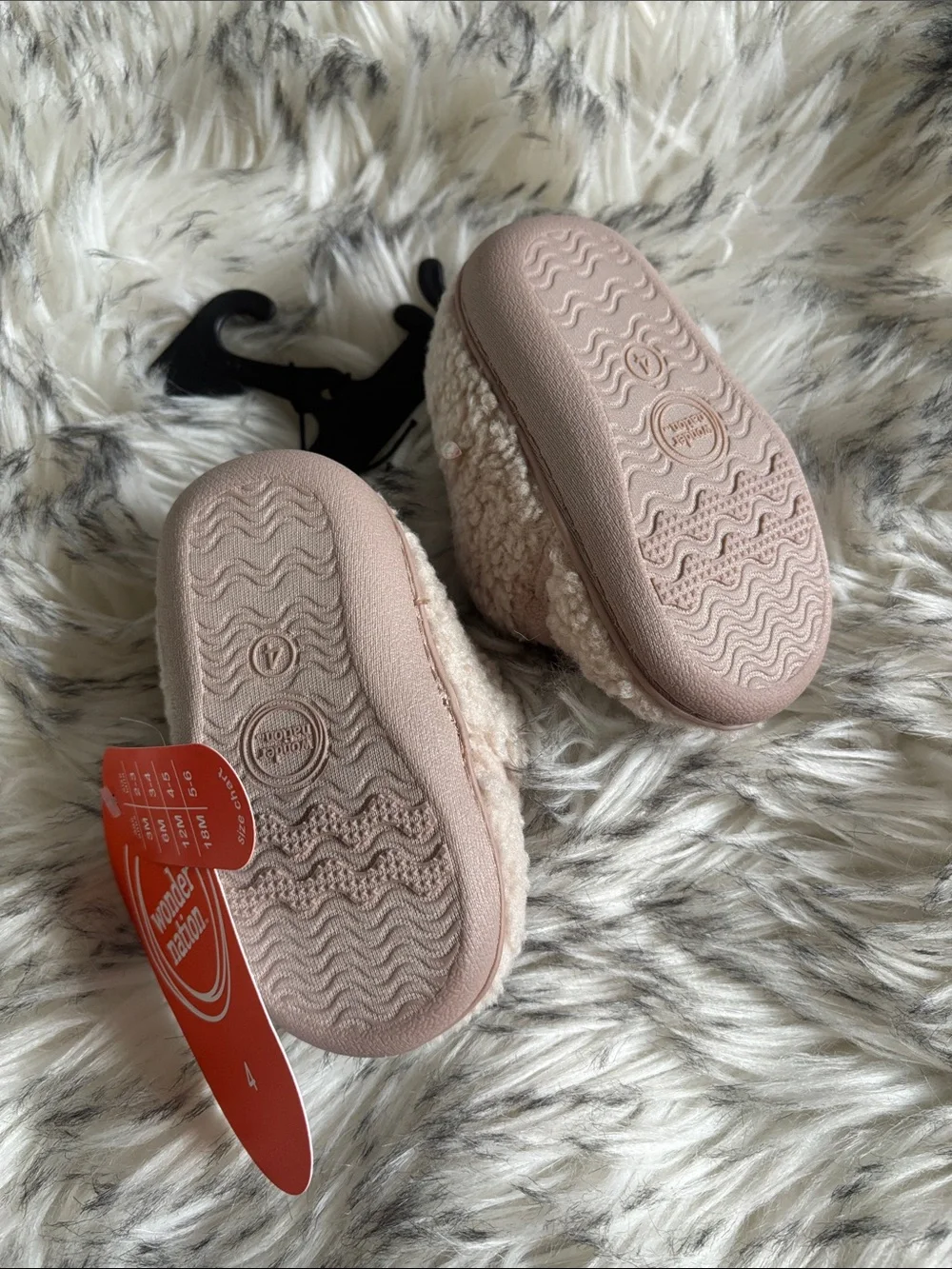 NWT Baby Boy Plush Bugs Slip-On Shoes Size 4